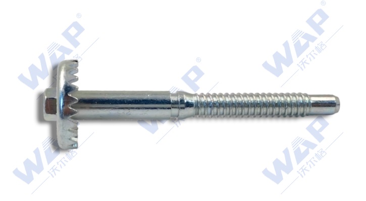 重汽H98L前组合灯调节螺钉M7x70.5（带齿盘）（粗牙,螺距1.7）(10107202)