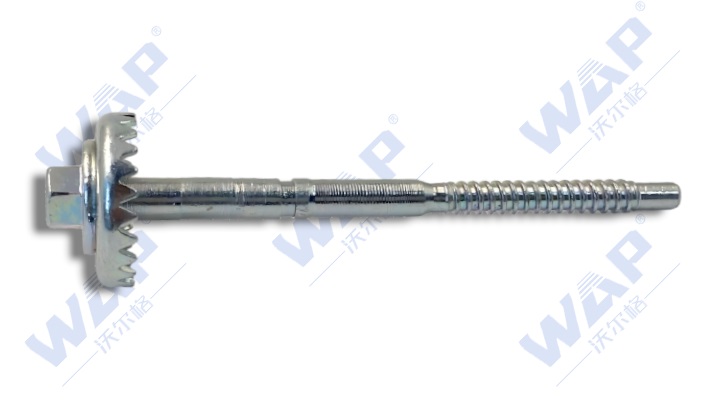 重汽G7 LED前照灯总成-调节螺钉90.5xM5(带齿盘)(粗牙)(螺距1.7)(10107226)