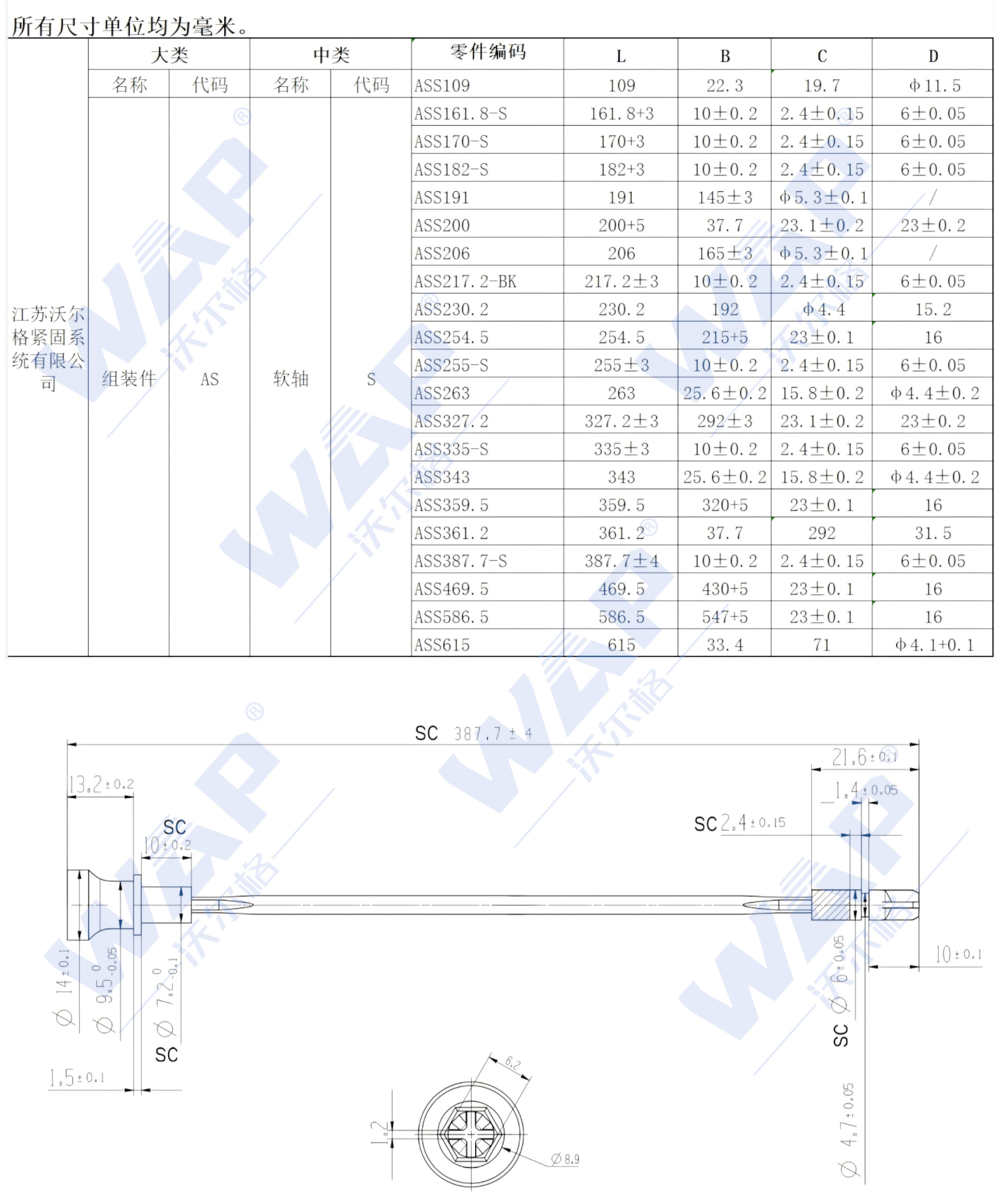 欧马可小卡SM2软轴金属件387.7mm（50100061）详情_看图王.jpg